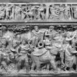 Sarcophagus with the Triumph of Dionysus. circa 190 AD, from Via Salaria in Rome, Italy, on display at The Walters Art Museum