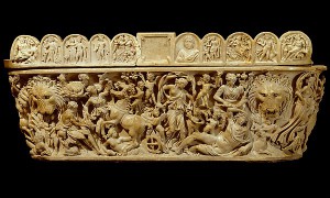Endymion sarcophagus, Mid–Imperial, Severan, early 3rd century CE. Roman Marble. 