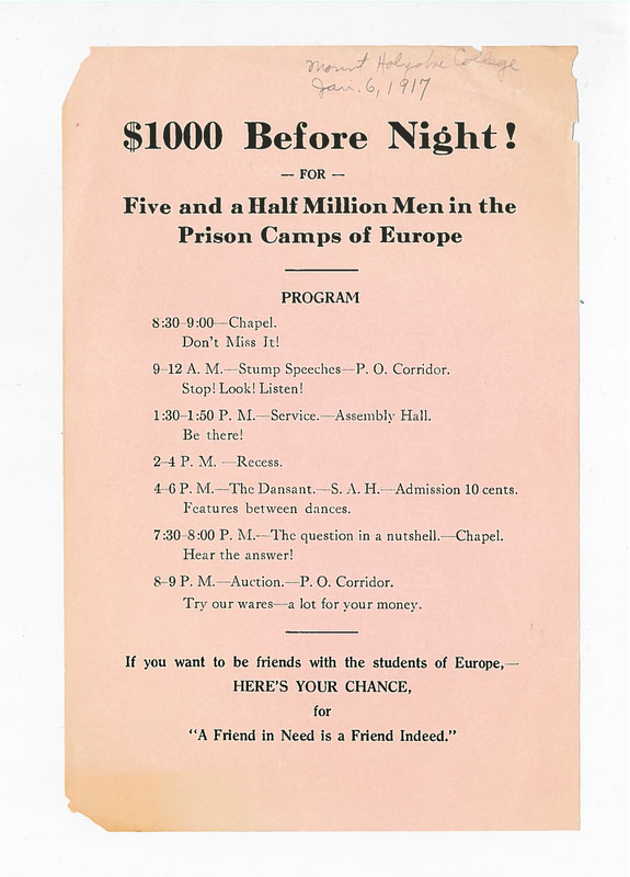 A flyer on pink paper with black typewritten text advertising the sale of bonds