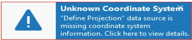 Unknown coordinate system
