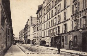 The street on which Hill lived in Paris.