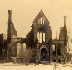 Williston after the destructive fire of December 1917.