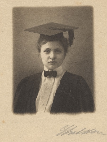 Francis Perkins graduation photo, ca. 1902