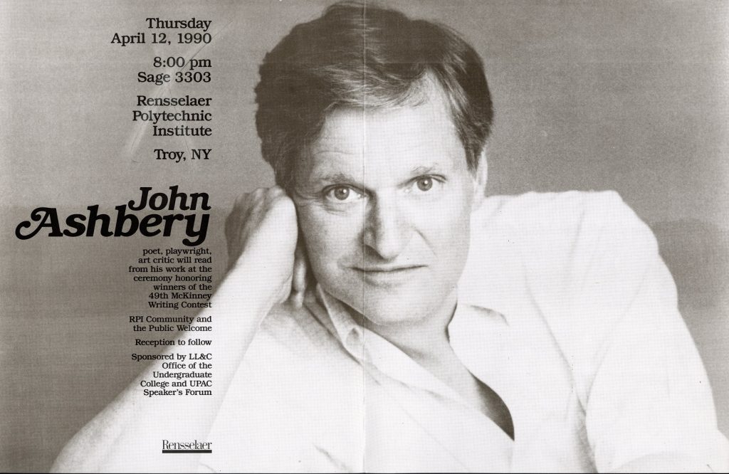 Headshot of poet John Ashbery