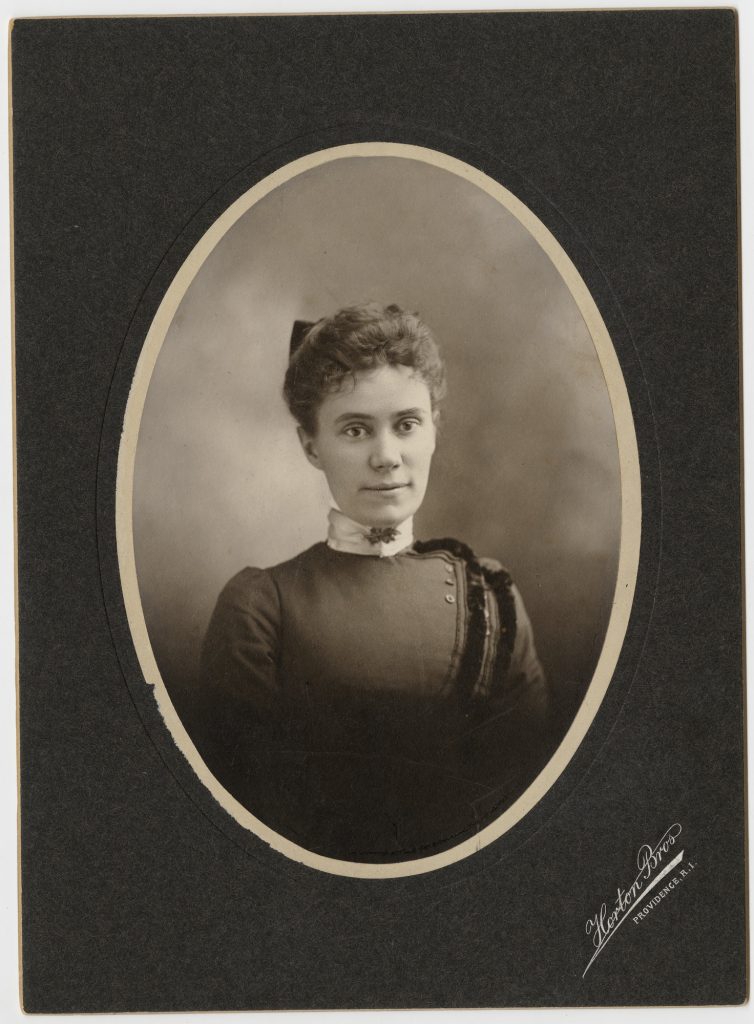 Mary Emma Woolley as a young woman, circa 1880-1885