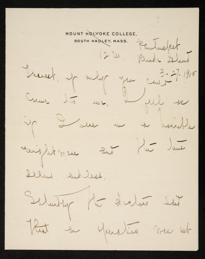 Letter from Marks to Woolley, March 27, 1905