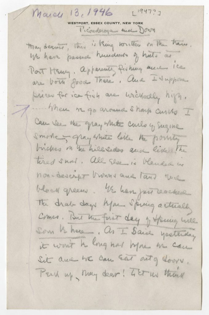 Letter from Marks to Woolley, March 13, 1947