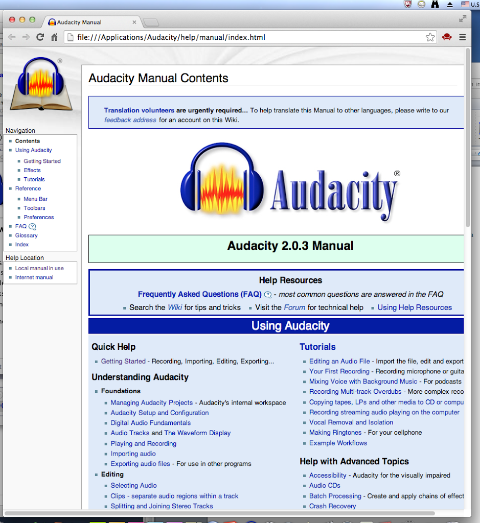 audacity instructions