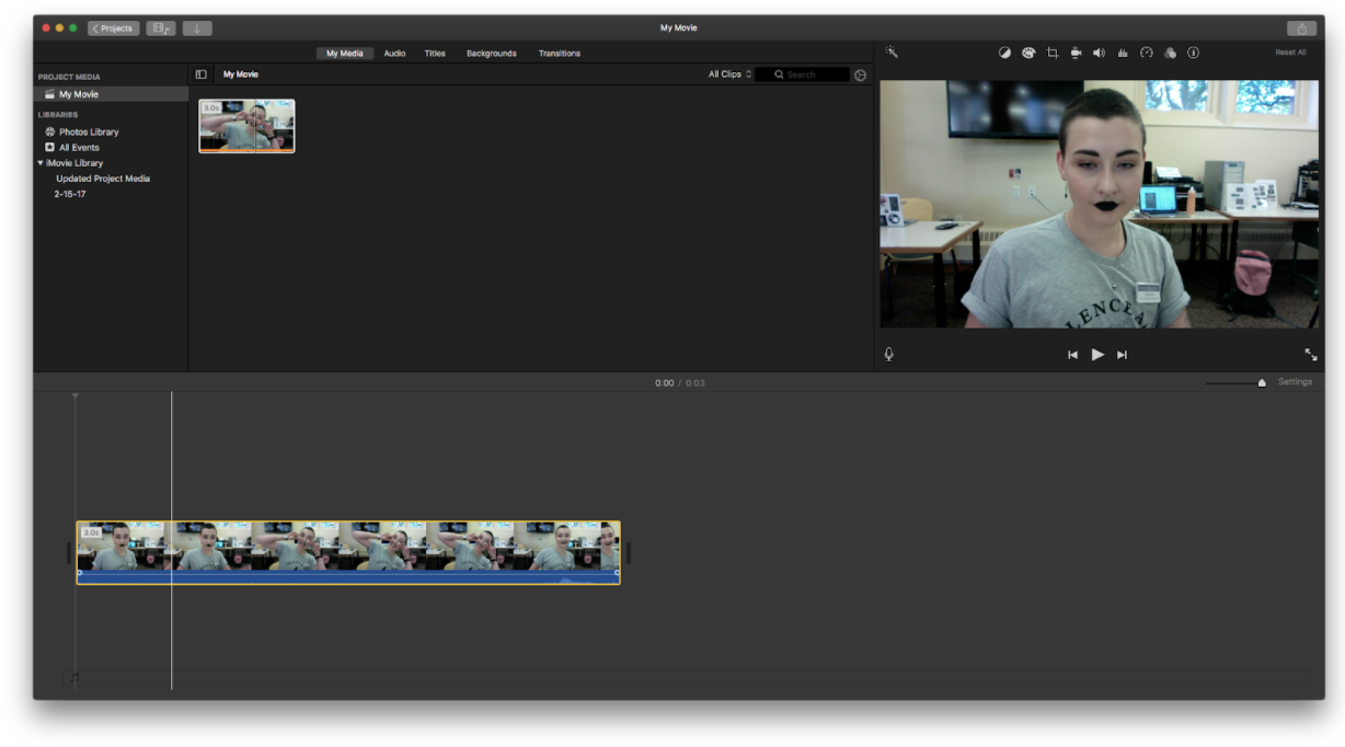 how to change video background in imovie