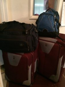 All my luggage!! (Way overpacked!! )