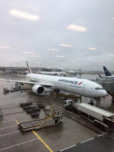 The AirFrance plane that brought me from Paris to Yaoundé
